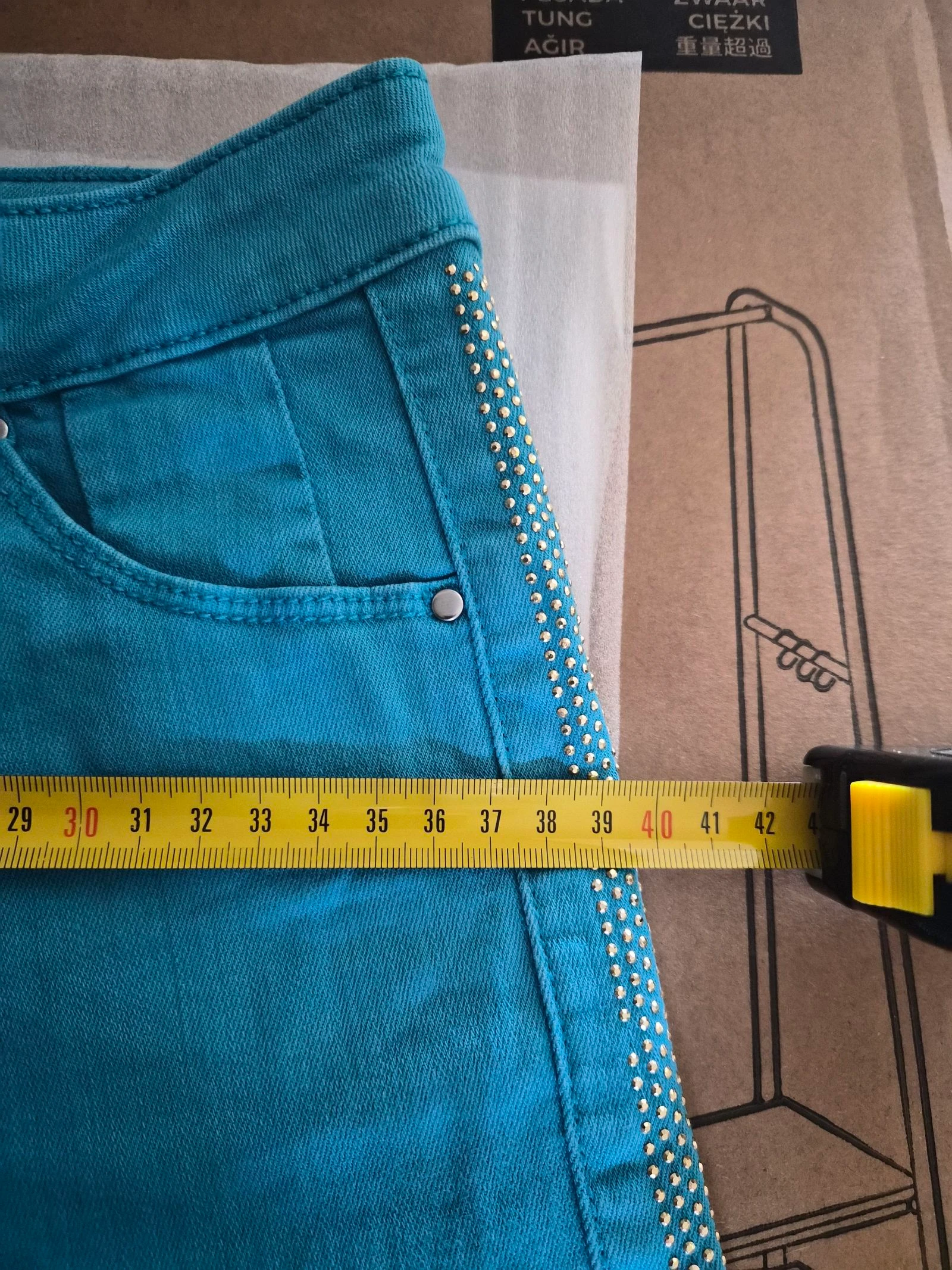 Short turquesa Morgan tamanho 34/XS – photo 16
